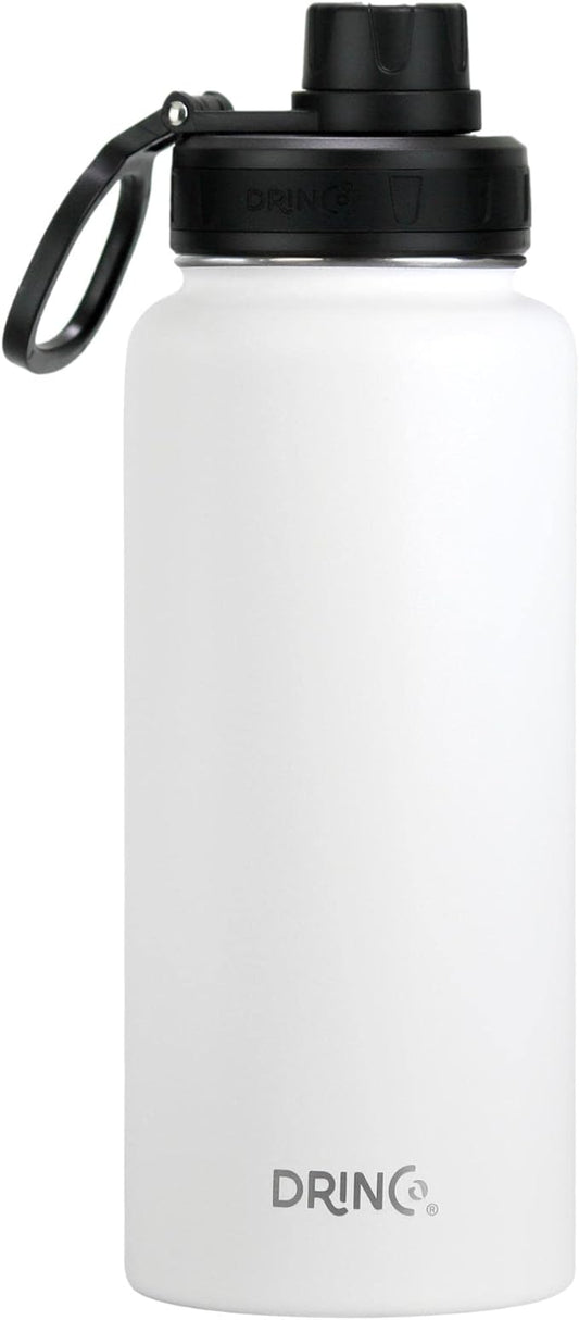 DRINCO Stainless Steel Water Bottle Spout Lid Vacuum Insulated Double Wall by Drinco