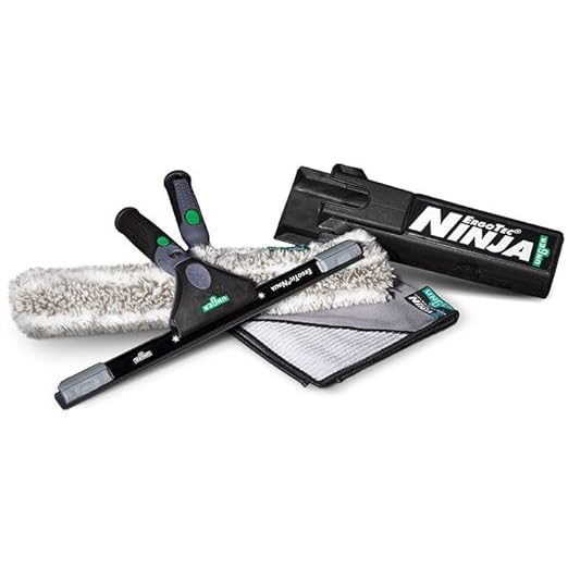 Unger Commercial ErgoTec Advanced Window Cleaning Ninja Kit 4-in-1 – Squeegee by UngerCommercial