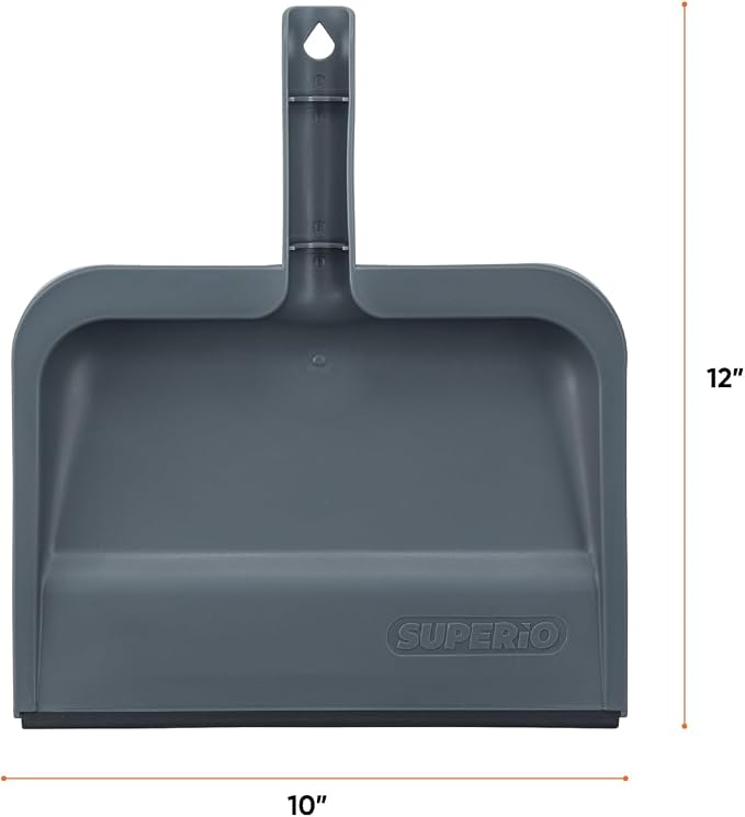 Superio Clip-On Dustpan with Rubber Lip - Image 2
