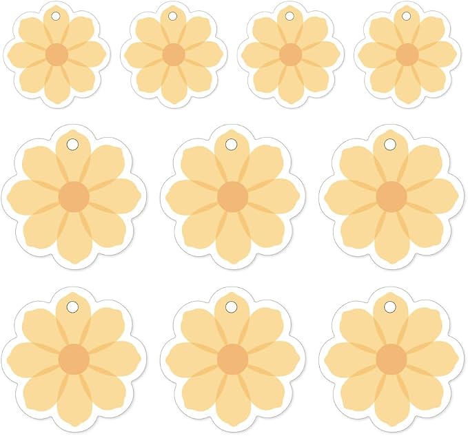 Flower-Shaped Wood Pulp Sponge Scrubber, sponges Kitchen– Dual-Sided Natural by Unknown