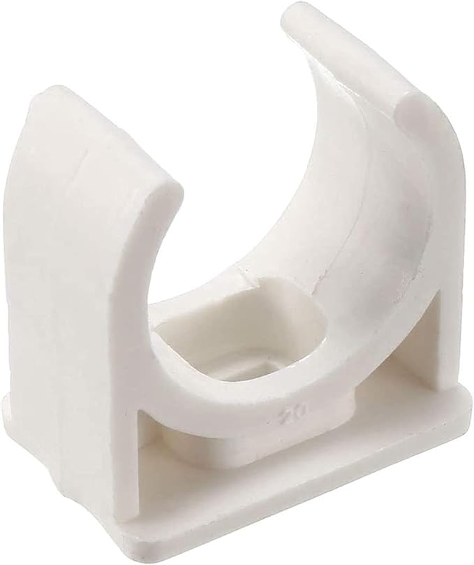 100 Pcs U-Shaped PVC Water 20mm Pipe Clamps Clips, U-Shaped Buckles Fit by Unknown