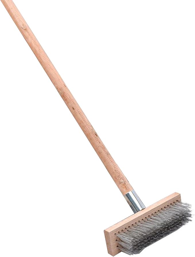 Vikye Scrub Brush with Long Handle, 7.9inch Heavy Duty Floor Scrubber Brush by Unknown