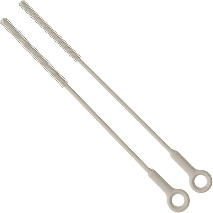Extra Long Straw Cleaner Brush, Reusable and Soft Silicone Straw Cleaning Brush by GreatSiliconeCleaningBrushMaker