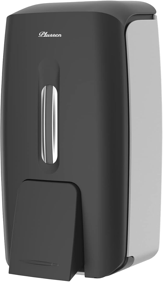 Soap Dispenser Wall Mount Adhesive Commercial Soap Dispenser 800ml No Drill by PLUSSEN