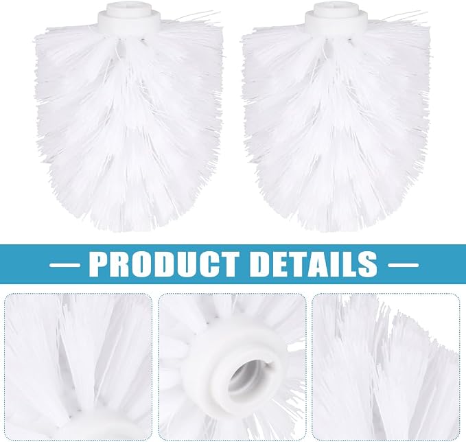 EKDJKK 2PCS Toilet Bowl Brush Replacement Head, Toilet Brush Head Replacement - Image 5