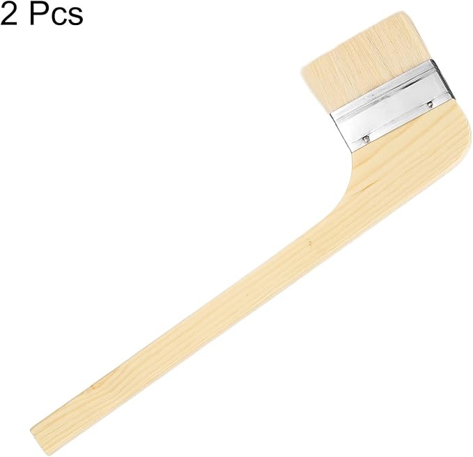 HARFINGTON Paint Brush 2Pcs 3" Brush Width Soft Wool Variety Angled Bend - Image 3