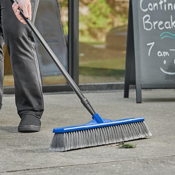 Indoor Outdoor Push Broom Head, 24 Inches, Soft Flagged Bristles, Acme Thread - Image 3