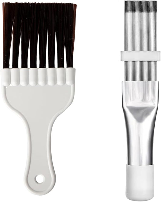 2Pcs Air Conditioner Fin CombsCondenser, Refrigerator Coil Cleaning Brush by siktorrwd
