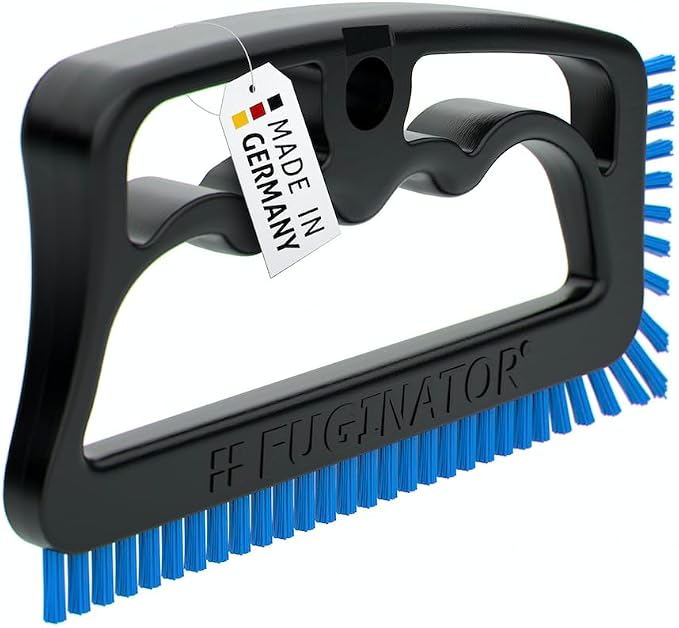 Fuginator Scrub Brush for Tile and Grout: Stiff Nylon Bristle Scrubbing Brush by Fugenial