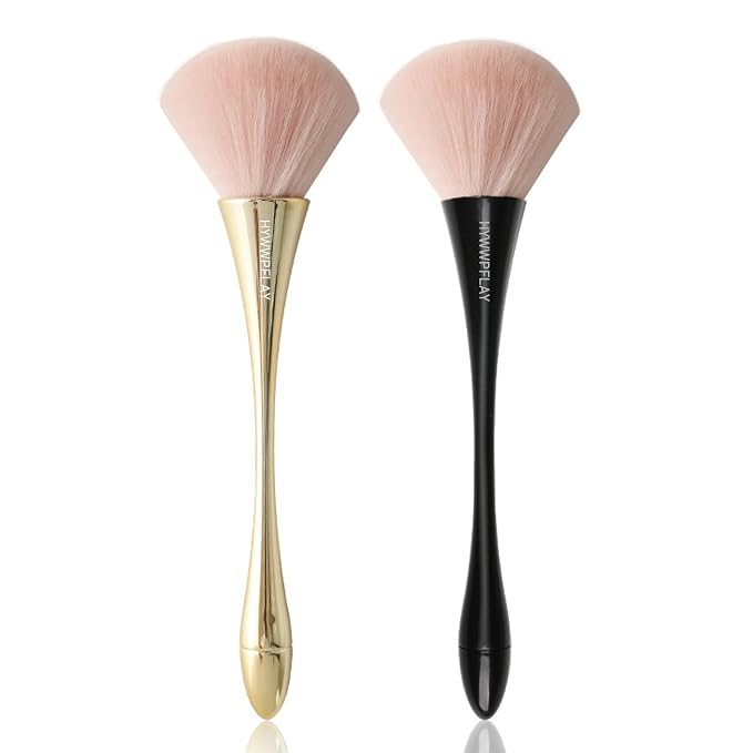 2Pcs Nail Dust Brush Acrylic Brush Cleaner Nail Brushes by HYWWPFLAY