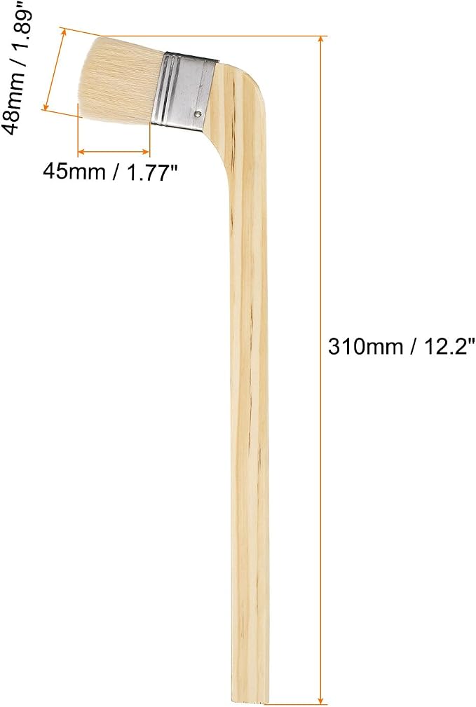 HARFINGTON Paint Brush 3Pcs 2" Brush Width Reusable Variety Angled Bend Brushes - Image 2