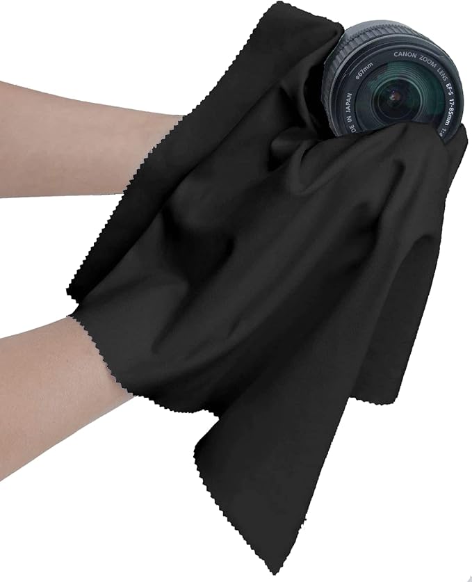 20"x20" Extra Large Oversized Microfiber Cleaning Cloth, Lenses on Cameras by CaliforniaJOS