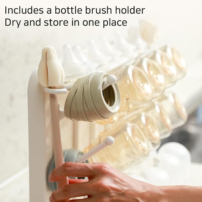 LUNELL Baby Bottle Drying Rack, Vertical Space-Saving Organizer - Image 5