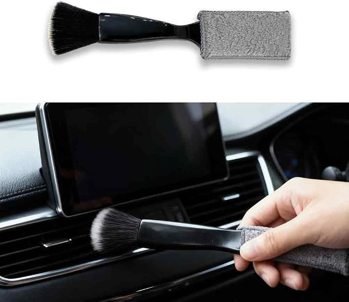 Double-Headed Car Cleaning Brush, Car Detailing Brush by QKWL