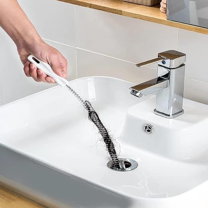 Pipe Dredging Brush Bathroom Hair Sewer Sink Cleaning Brush Drain Cleaner Clog - Image 7