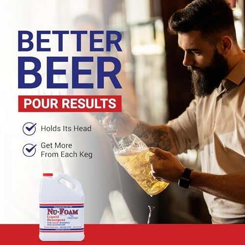 Nu-Foam Liquid Detergent for Bar Glassware – Original Streak-Free Solution - Image 5