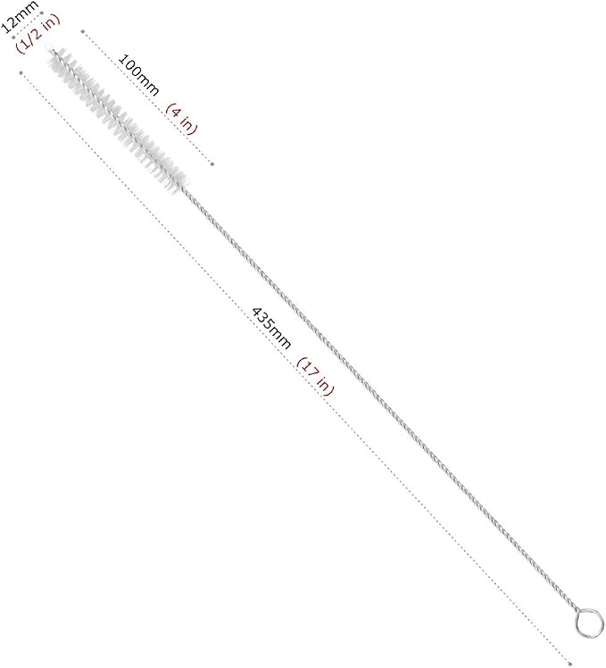 GFDesign Drinking Straw Cleaning Brushes Set 17" Extra Long 1/2" Extra Wide - Image 2