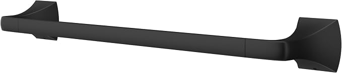 Pfister Bruxie Bath Towel Bar for Bathroom, Wall-Mounted, Matte Black Finish by Pfister