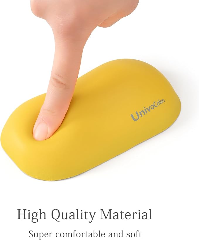 UnivoColors Design-Wave Wrist Rest, Artificial Sheepskin+Memory - Image 6