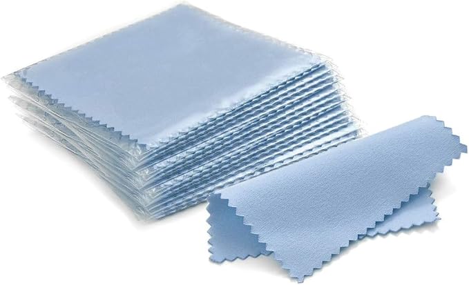 JUNXINSHUN 50pcs Jewelry Cleaning Cloth Pink Polishing Cloth by Unknown