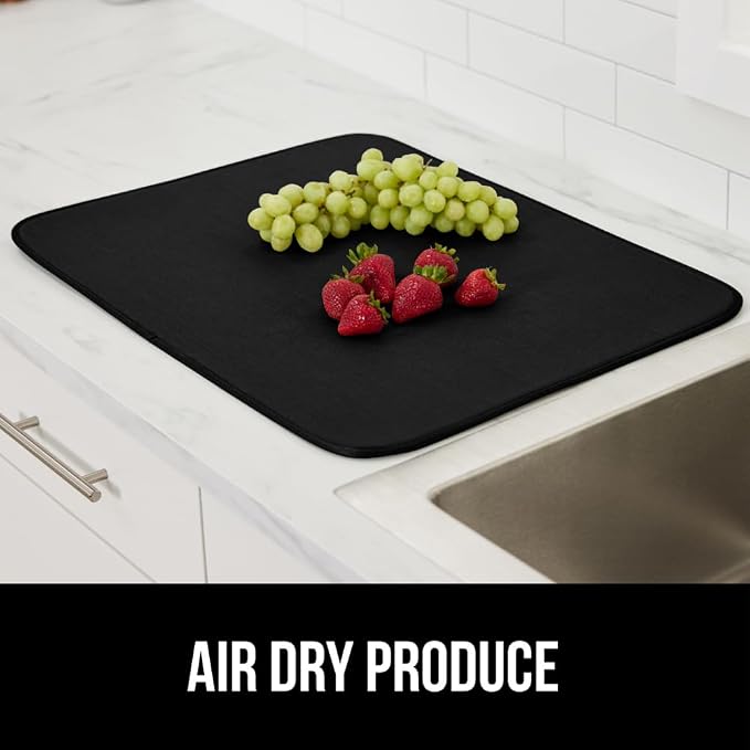 GORILLA GRIP Ultra Water Absorbent Microfiber Dish Drying Mat, Quick Dry Thick - Image 9