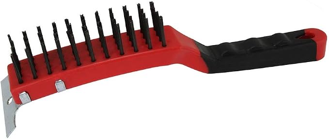 Warner 12" 4x11 Row, Steel Wire Brush by WarnerManufacturingCo