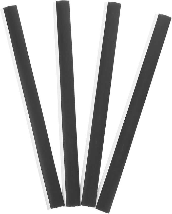 HANABASS 4pcs Rubber Dustpan Edge Strips Replacement Pressing Strips by HANABASS