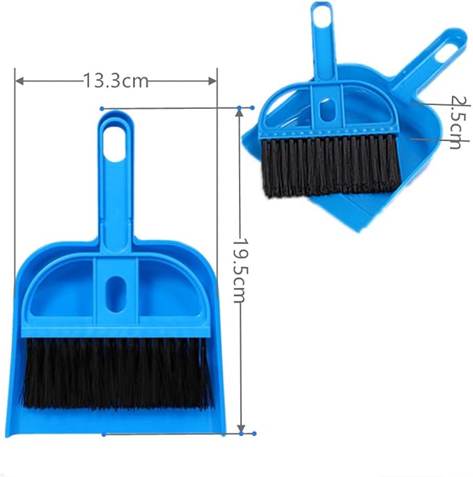 Mini Dustpan and Broom Set 1 Pcs Dustpan Brush Set Portable Plastic Brush Set - Image 2