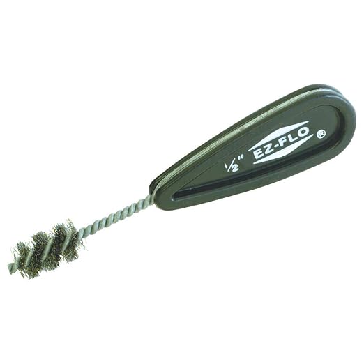 Eastman 1/2 Inch Copper Fitting Cleaning Brush, Plastic Handle by EZ-FLO