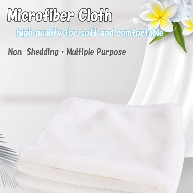 Microfiber Cleaning Cloth-24Pcs Ultra Soft Highly Absorbent Rags - Image 3