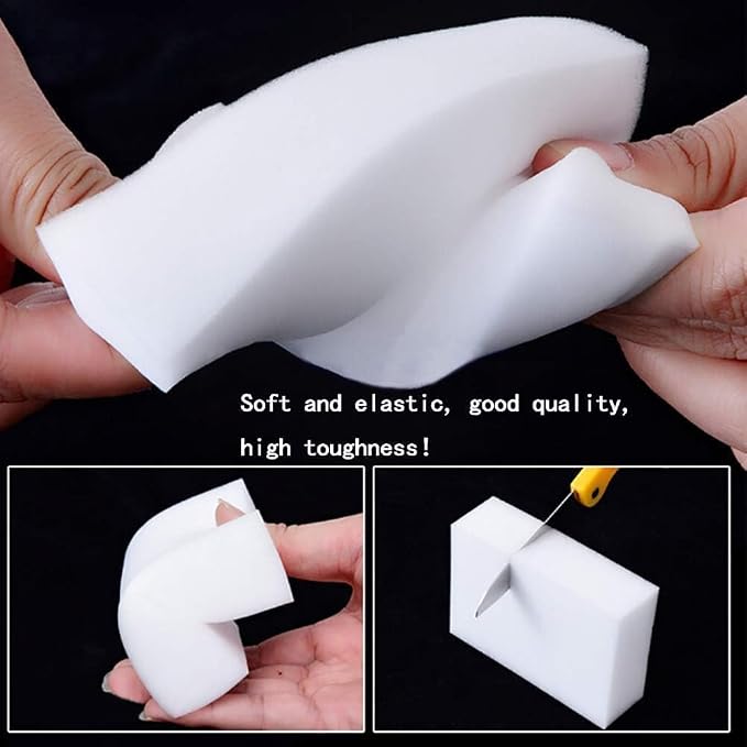 SmilePowo 50 Pack Magic Cleaning Sponges Eraser, Household Cleaning Scrub Sponge - Image 5
