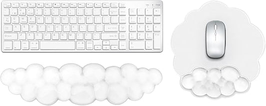 Gel Cloud Keyboard and Mouse Wrist Rest, Cute Wrist Support and Arm Support Rest by KEPUTAIER