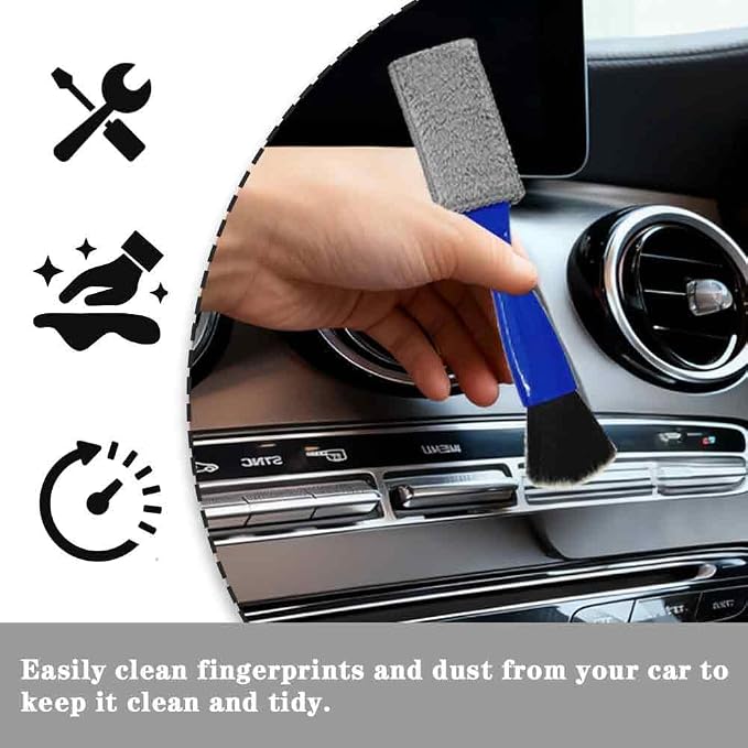 Double-Headed Car Cleaning Brush, Car Detailing Brush - Image 5