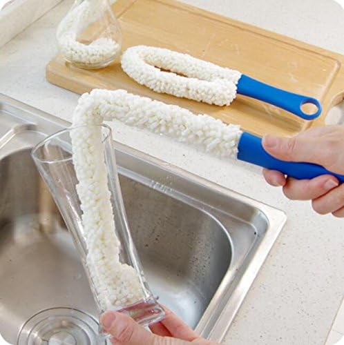 Long Bottle Brush Cleaner for Decanters & Water Bottles – 16” Flexible Foam - Image 2