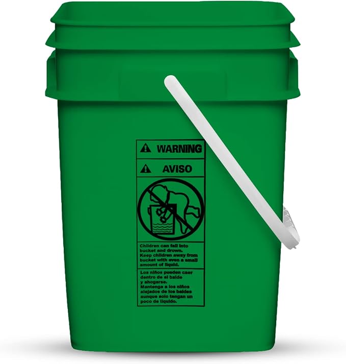 House Naturals 4 Gallon Square Food Grade Bucket Pail - Image 7