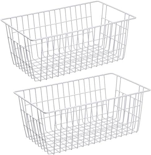 Slideep Freezer Baskets Farmhouse Organizer Storage Basket - Image 2