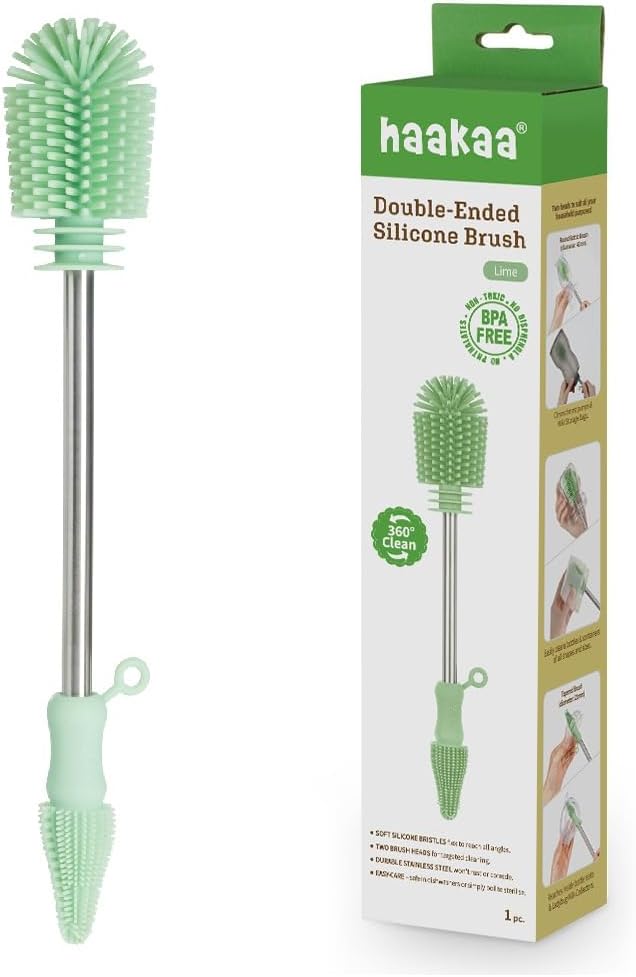 Haakaa Silicone Cleaning Brush – Household Cleaning Brushes by haakaa