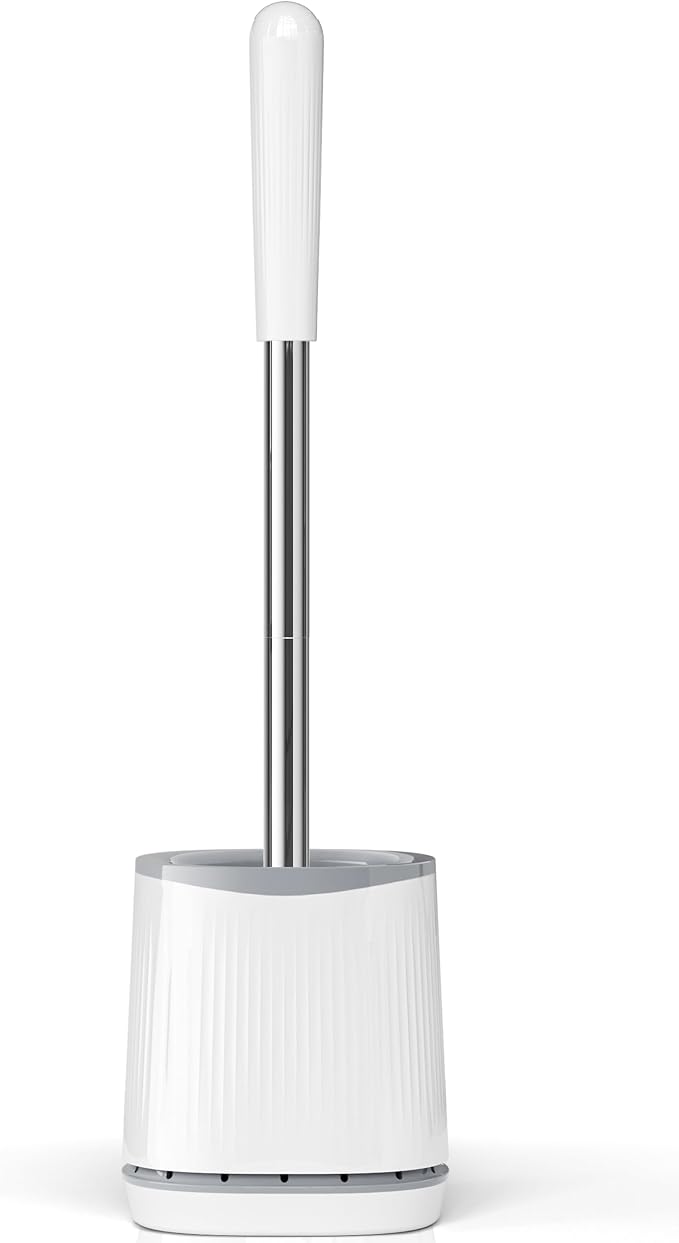 TRENTI Toilet Brush, Toilet Brush and Holder Set, Bristles Toilet Bowl Brush by TRENTI