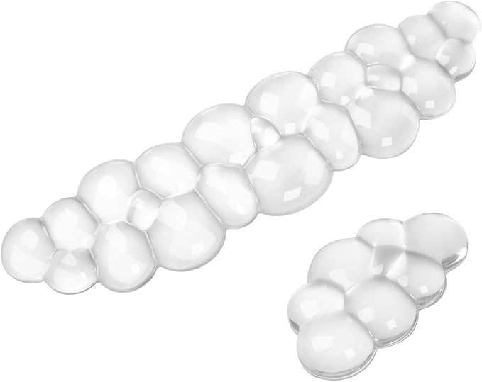 Gel Cloud Keyboard and Mouse Wrist Rest Set, Cute Ergonomic Wrist Support and by TCoinery