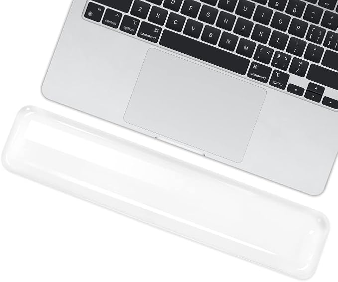 Soft Keyboard Wrist Rest Pad 14.37IN Comfortable Cool Silicone Cushion Typing by Arisase