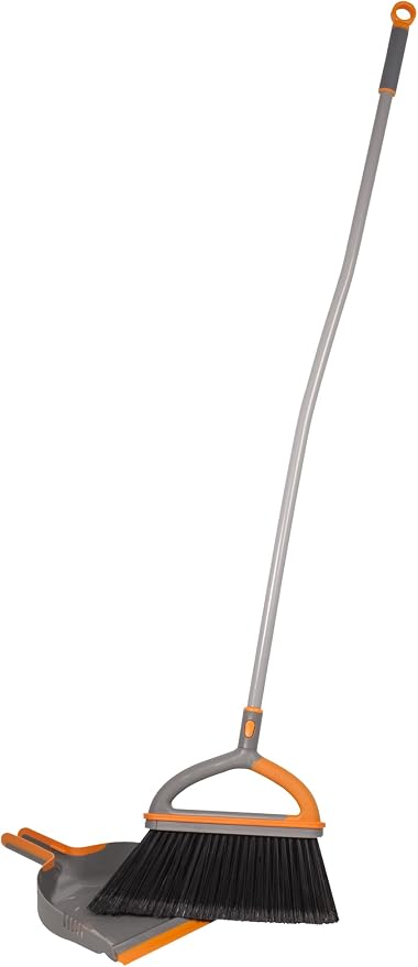 Casabella Ergo Broom & Dustpan Set Angled Broom by Casabella