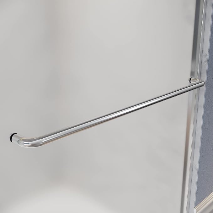SUNNY SHOWER 60" W x 57.4" H Bathtub Shower Door 1/4" Frosted Glass Double - Image 4