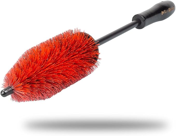 Maxshine 6” Universal Bristle Wheel & Rim Brush – Short PP Handle by Maxshine