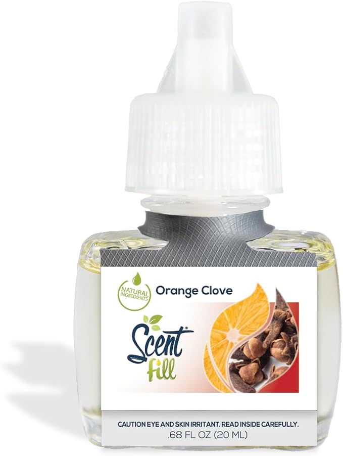 Scent Fill Orange Clove Plug in Air Freshener, 4 Scented Oil Refills - Image 3