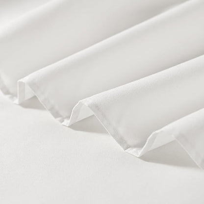 TSUTOMI Bed Skirt Queen Size Ruffled Bed Skirt with Split Corners, Queen Bed Skirt 14 Inch Drop, Queen Size Bed Skirt Ivory for Ruffled Bed Skirt with Split Corners, Bed Skirt Queen Size