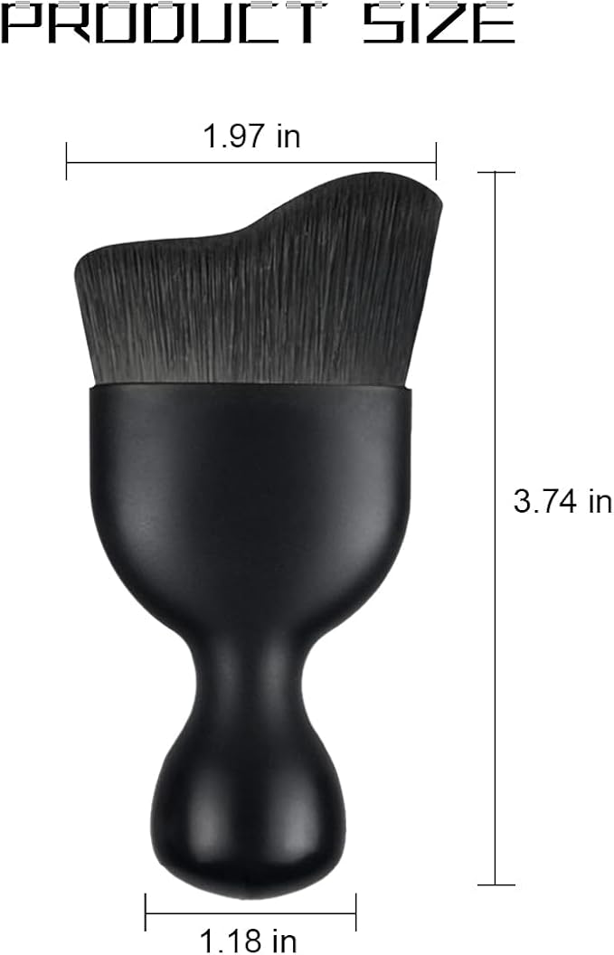 Car Brush, Curved Design Vehicle Interior Detailing Dust Collectors, Dirt Dust - Image 2