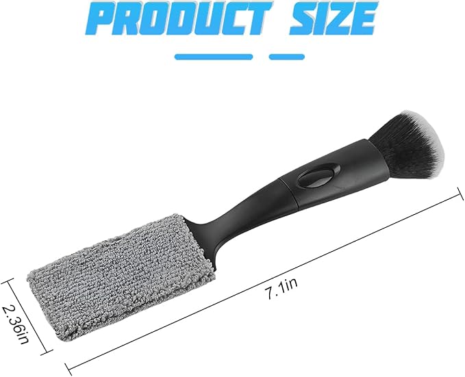Car Double Head Brush, Portable Auto Dashboard Double Ended Dust Sweeping - Image 2