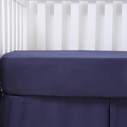Belsden Pack of 3 Dinosaur Fitted Crib Sheet Set for Baby Boy, Universal Fits Standard Size Crib and Toddler Mattress 28" x 52", Soft Breathable and Machine Washable, Dino & Navy & Gray