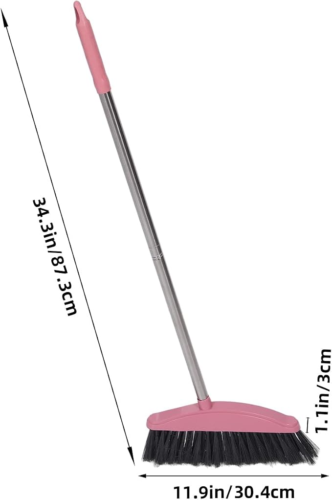 Luxshiny Indoor Broom, Stainless Steel Angle Broom - Image 2