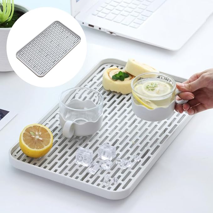 Bottle Drying Rack with Dual Layer Drain Tray 12.20X6.88X0.98In Kitchen - Image 8